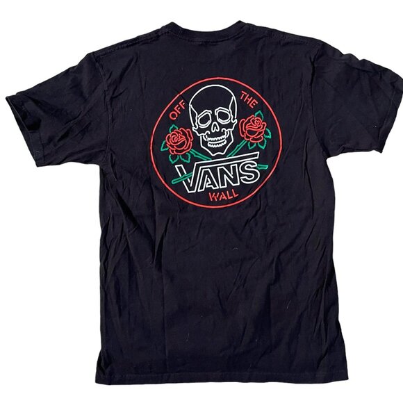 🌹Vintage Vans Black Graphic Oversized Tshirt | Oldschool Logo | Retro Design🌹 - Picture 1 of 2